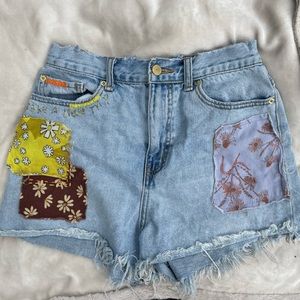 BDG Patchwork A-Line shorts